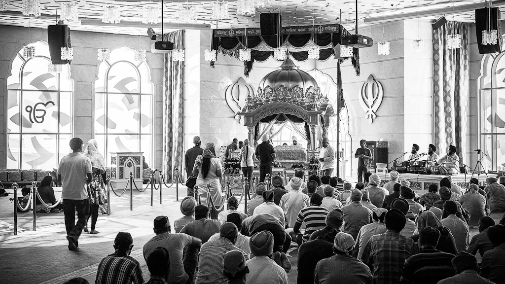 Gurunanak Darbar Sikh Temple in Dubai — photograph by Stephan Geyer