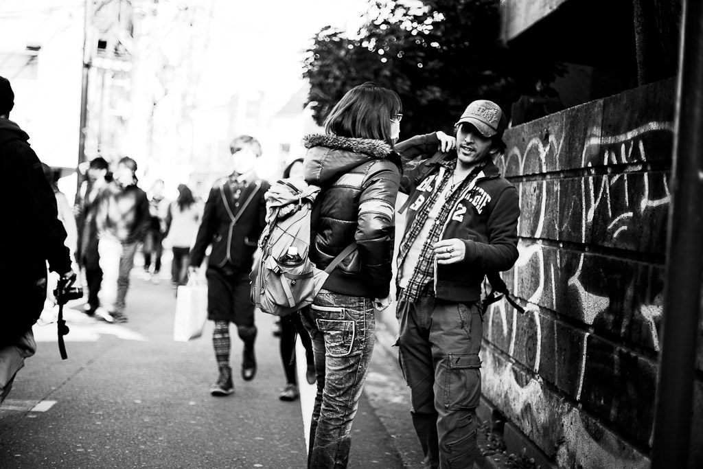 Harajuku, Tokyo. In Black and White. — photograph by Stephan Geyer
