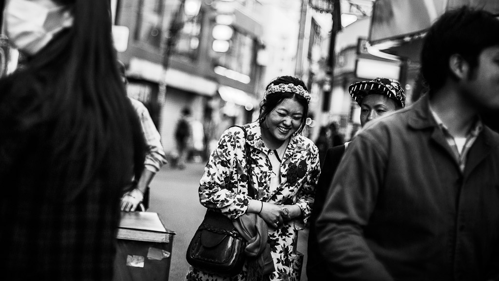 Harajuku, Tokyo. In Black and White. — photograph by Stephan Geyer