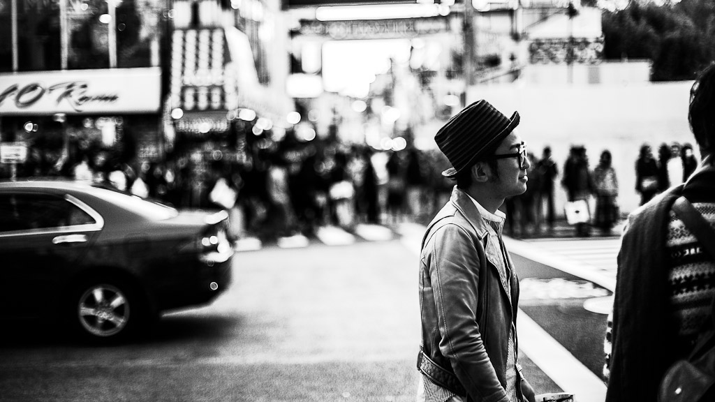Harajuku, Tokyo. In Black and White. — photograph by Stephan Geyer