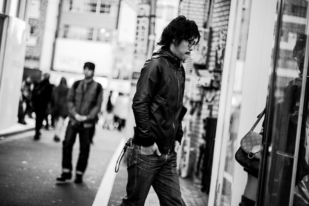 Harajuku, Tokyo. In Black and White. — photograph by Stephan Geyer
