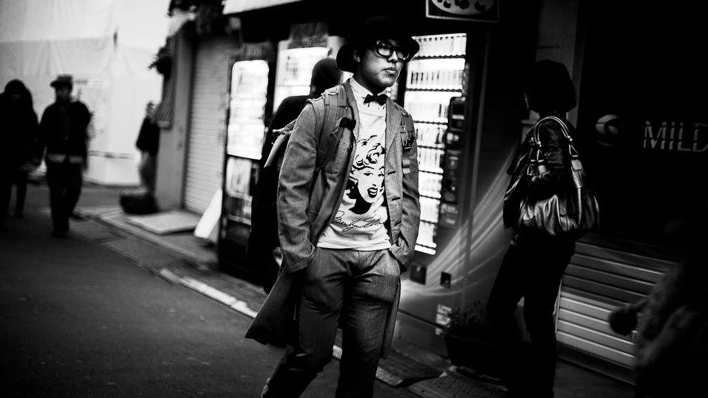 Harajuku, Tokyo. In Black and White. — photograph by Stephan Geyer