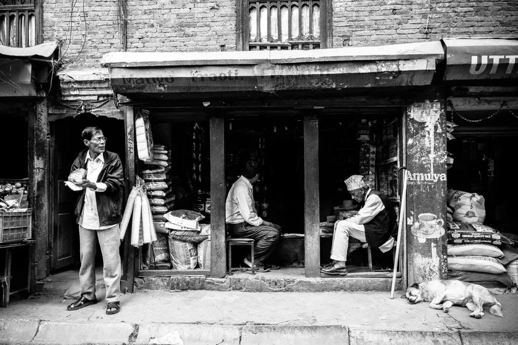The streets of Thamel, Kathmandu. — photograph by Stephan Geyer